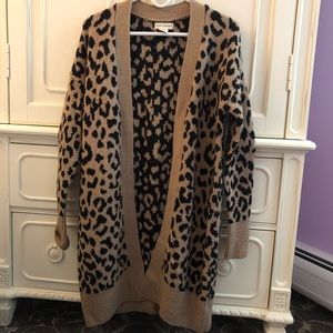 Animal print cardigan